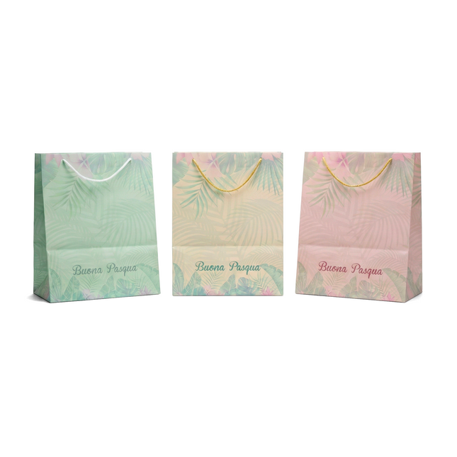 Shopper Porta Colomba Fantasia Tropical – Confezione Regalo Pasquale Elegante